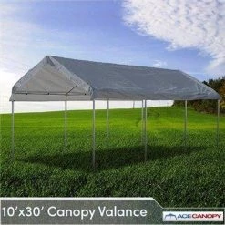 TarpsPlus Valance Tarp Canopy 10' X 30' - Blowout Sale Valance Tarp Canopies