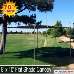 TarpsPlus Flat Mesh Tarp Canopy 8' X 10'