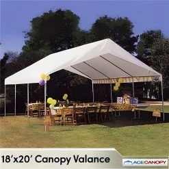 TarpsPlus Valance Tarp Canopy 18' X 20' Valance Tarp Canopies