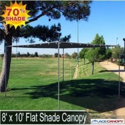 TarpsPlus Flat Mesh Tarp Canopy 8' X 10'