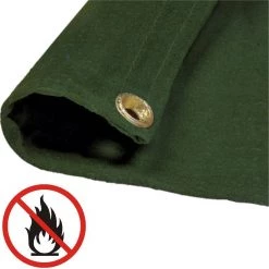 Tarpsplus Flame Retardant Canvas Tarp 14' X 20' Flame Retardant Canvas Tarps