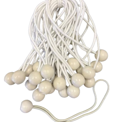 Tarpsplus Ball Bungee - 6" White - 50 Pack Ball Bungees