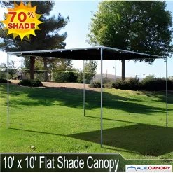 TarpsPlus Flat Mesh Tarp Canopy 10' X 10' Flat Tarp Canopies
