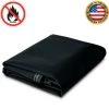 Mauritzon Flame Retardant Vinyl Tarps 18 Oz. Flame Retardant Vinyl Tarp - Black