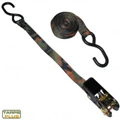 Tarpsplus Camo Ratchet Strap 1" X 15' - 4 Pack Ratchet Straps