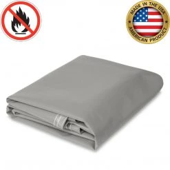 Mauritzon 18 Oz. Flame Retardant Vinyl Tarp - Gray