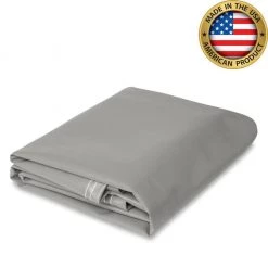 TarpsPlus 18 Oz. Super Vinyl Tarp Gray - 6' X 8'