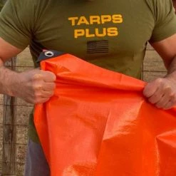 Tarpsplus Heavy Duty Poly Tarps Orange Poly Tarps