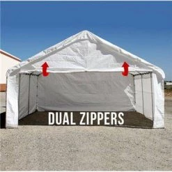 Tarpsplus Peak End Wall W/ Zipper 14' -Blowout Sale