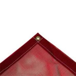 Mauritzon Vinyl Coated Mesh Tarps Vinyl Mesh Tarp - Red