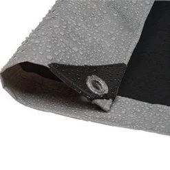 Tarpsplus Large Tarps Silver/Black Poly Tarp 50' X 100'