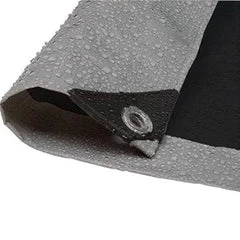 TarpsPlus Silver/Black Poly Tarp 8' X 10' (Medium Duty)