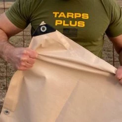 Tarpsplus Heavy Duty Poly Tarps Tan Poly Tarps