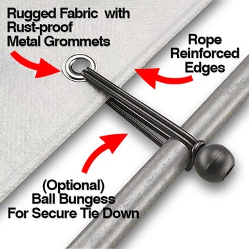 Tarpsplus White Fire Retardant Tarps 5 Tarpsplus White Fire Retardant Tarps