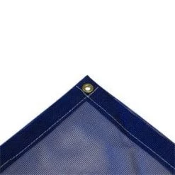 Mauritzon Vinyl Mesh Tarp - Blue Vinyl Coated Mesh Tarps