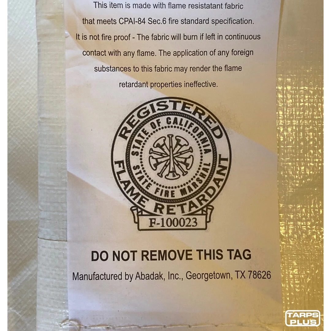 Tarpsplus White Fire Retardant Tarps 7 Tarpsplus White Fire Retardant Tarps