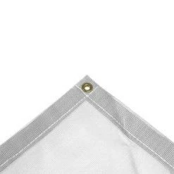 Mauritzon Vinyl Coated Mesh Tarps Vinyl Mesh Tarp - White